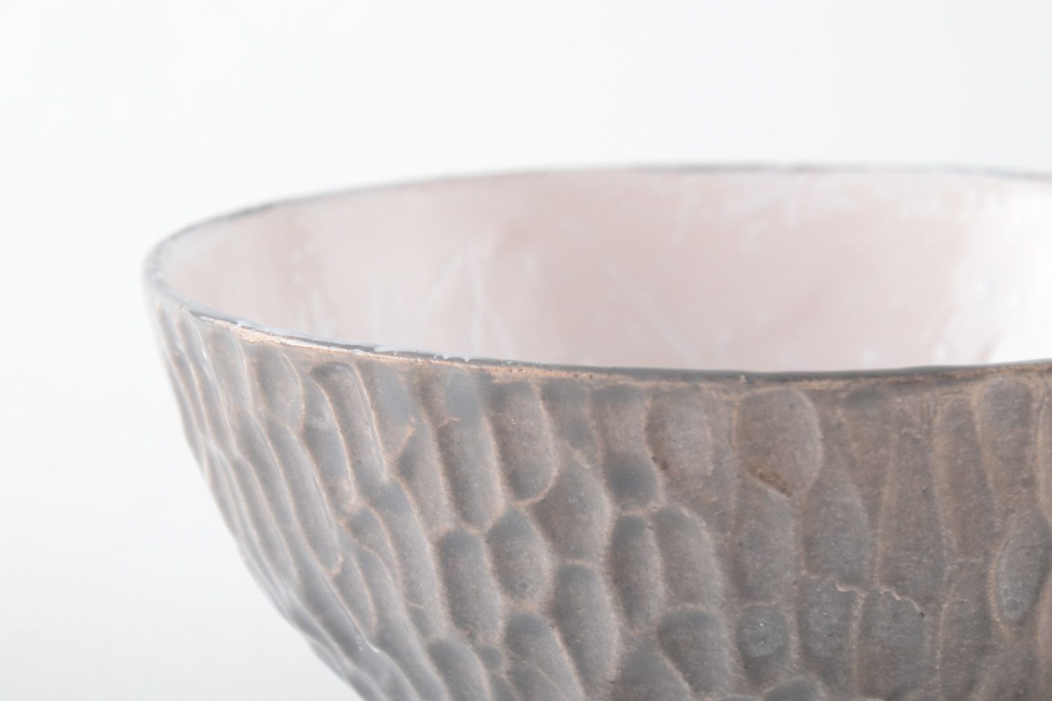 Homemade glazed clay bowl photo 3
