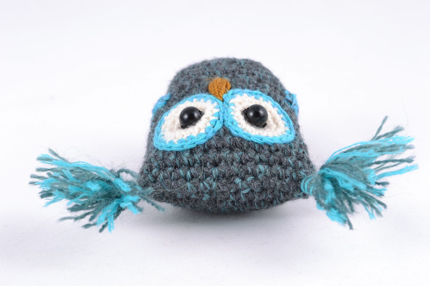 Soft crochet toy owl for children photo 5