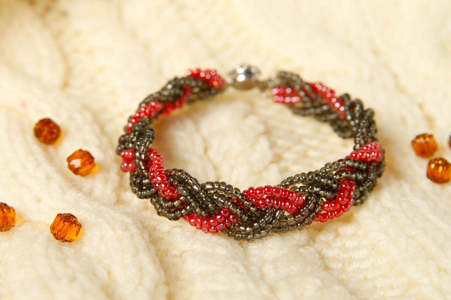 Woven bracelet exclusive bijouterie seed bead jewelry fashion bracelet for girl photo 1