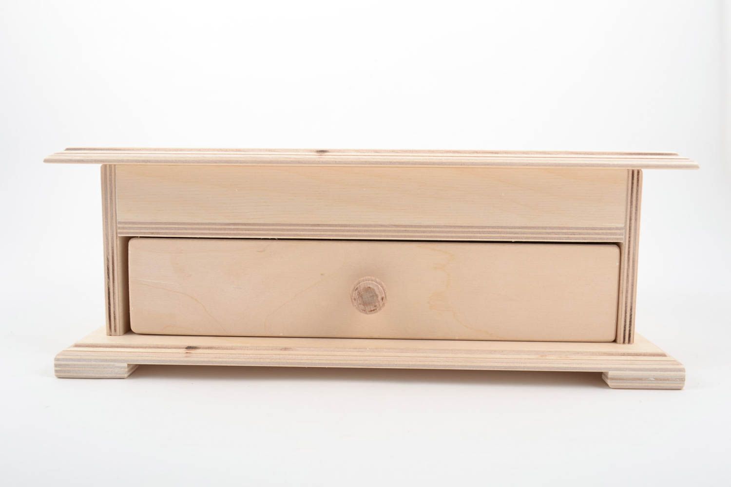 Unusual handmade designer large plywood blank box for painting DIY photo 5