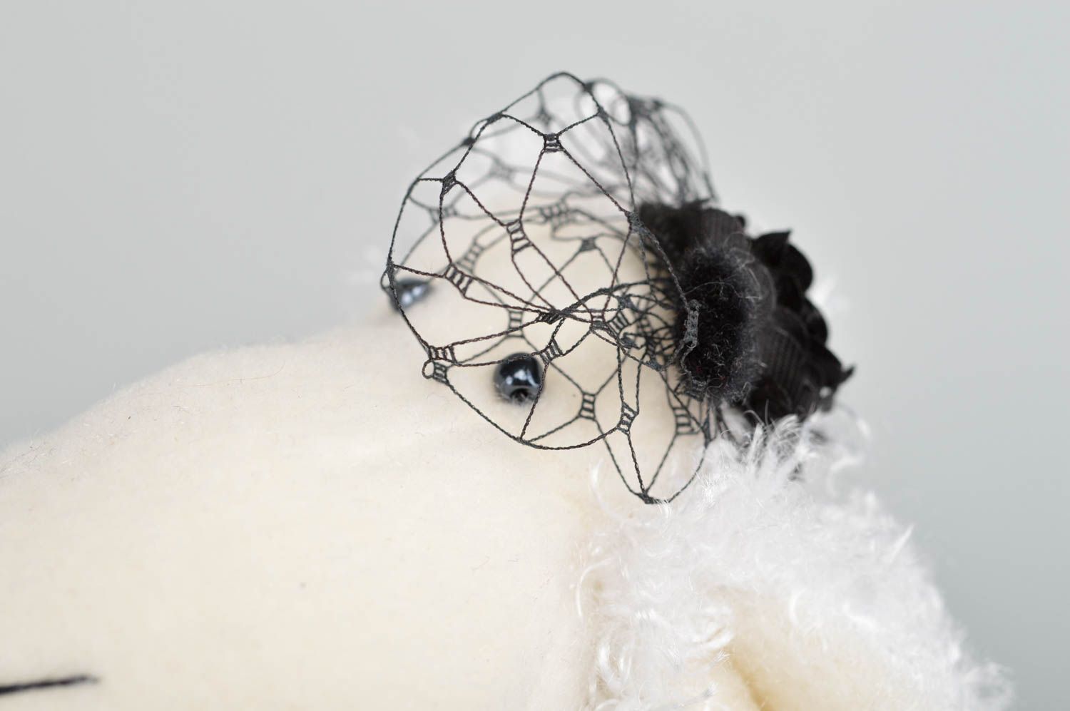 Muñeca artesanal ovejita de peluche regalo para niña decoración de interior foto 3