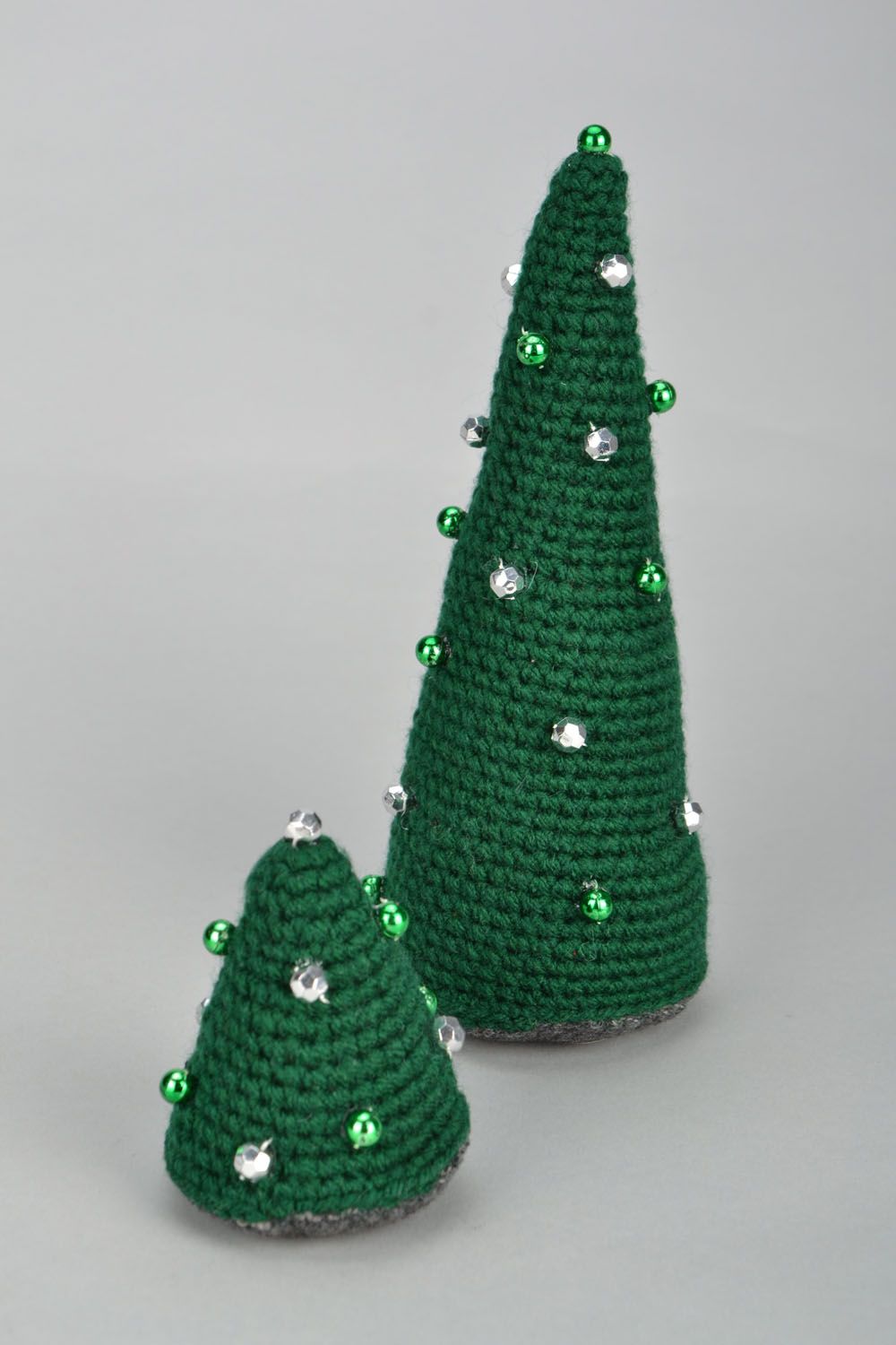 Ensemble de peluches en forme d'arbres de Noël photo 3