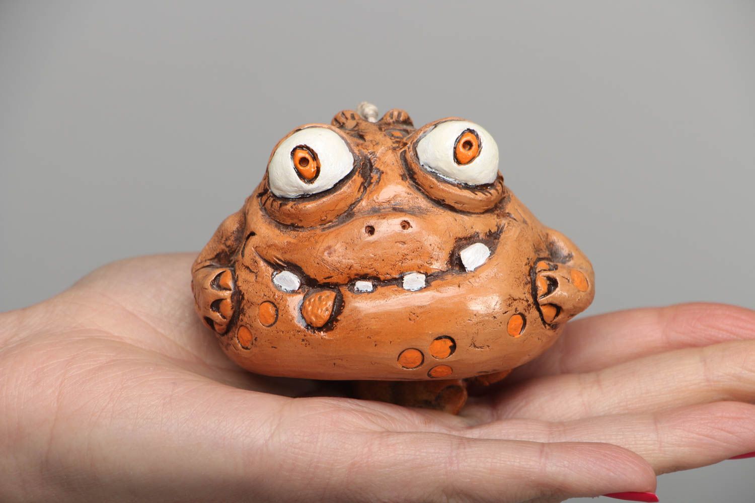 Designer ceramic bell Frog photo 4