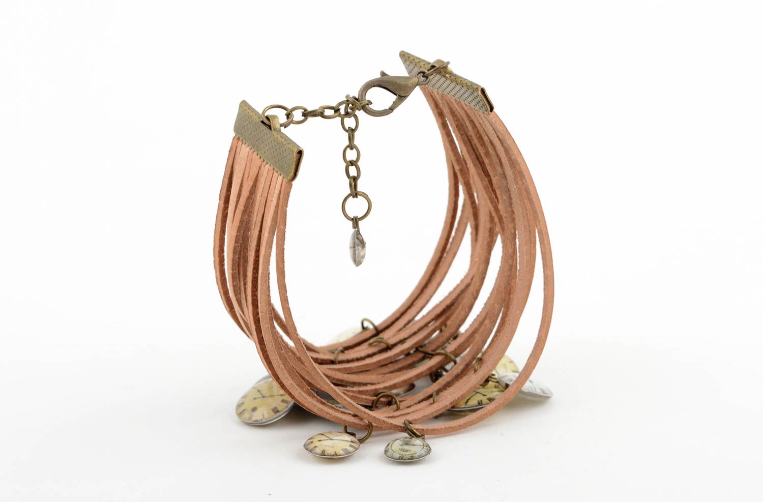 Beautiful handmade leather bracelet cord bracelet cool jewelry designs photo 4