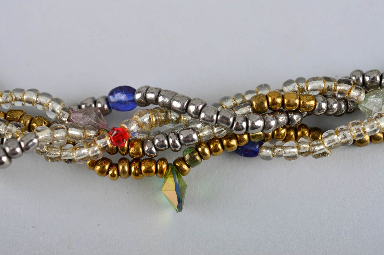 Parure collier bracelet Bijoux faits main en perles de rocaille Cadeau femme photo 3