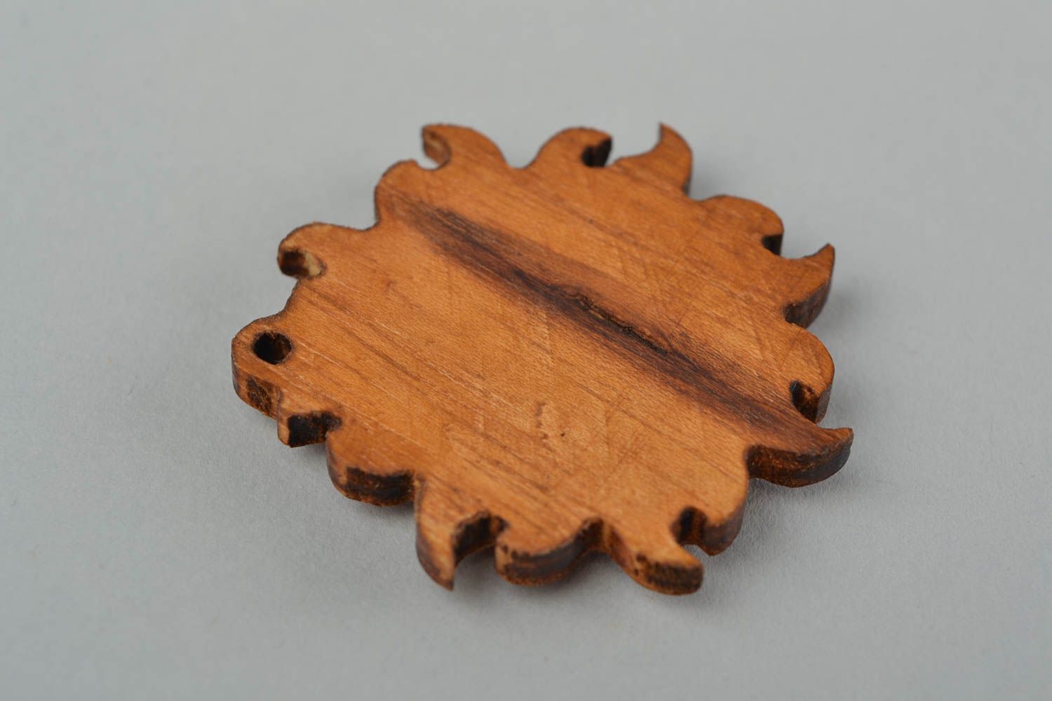 Pendentif rond en bois fait main talisman slave Croix de Lada original photo 5
