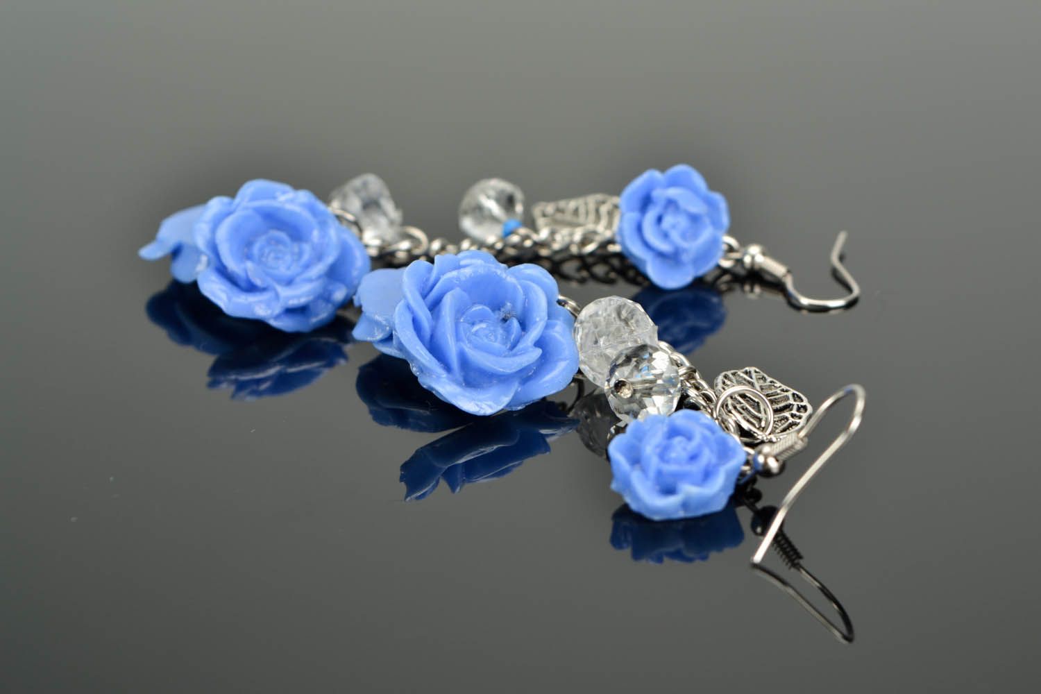 Earrings Elegant Roses photo 1