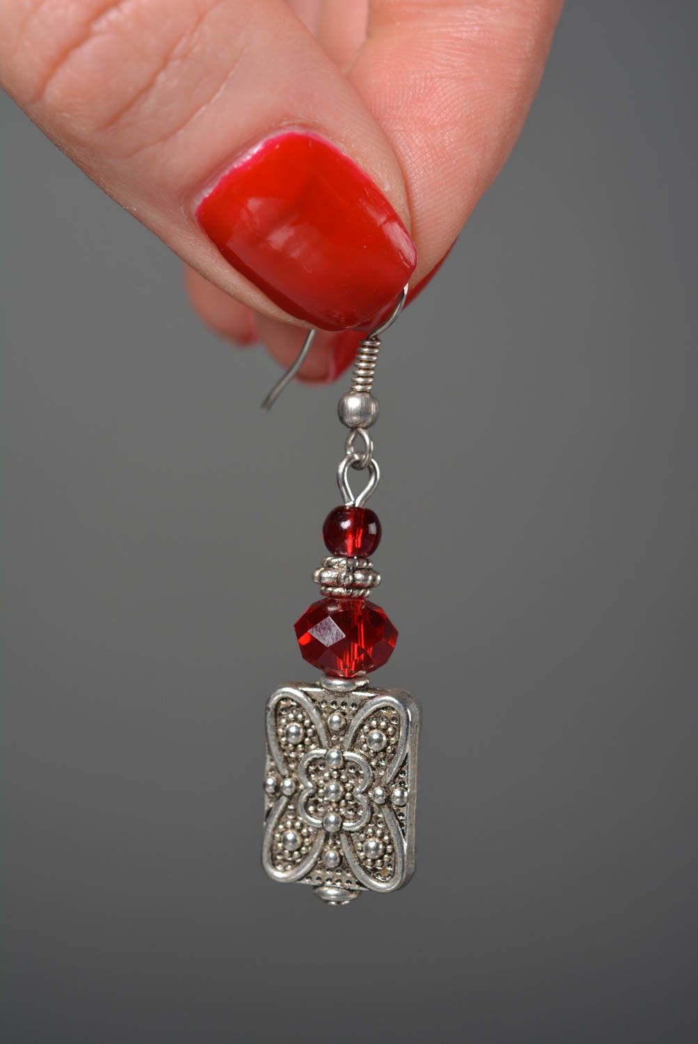 Handmade beaded earrings woven bead earrings beautiful jewellery gifts for her photo 3