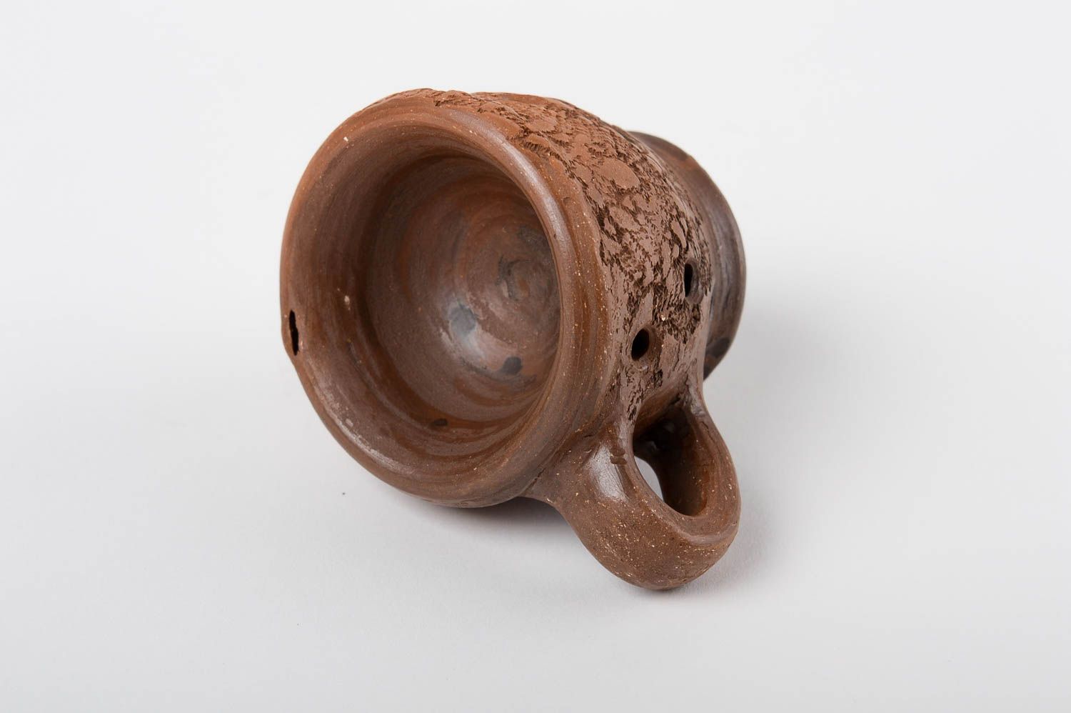 Tee Tasse handmade Flöte aus Ton originelles Geschenk Keramik Geschirr klein foto 3