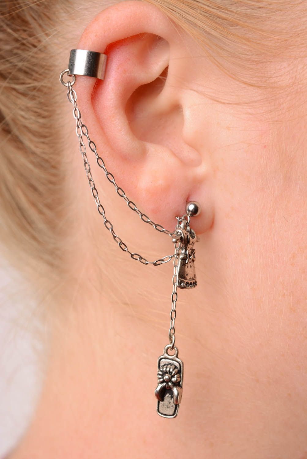 Designer's cuff earrings Summer photo 3