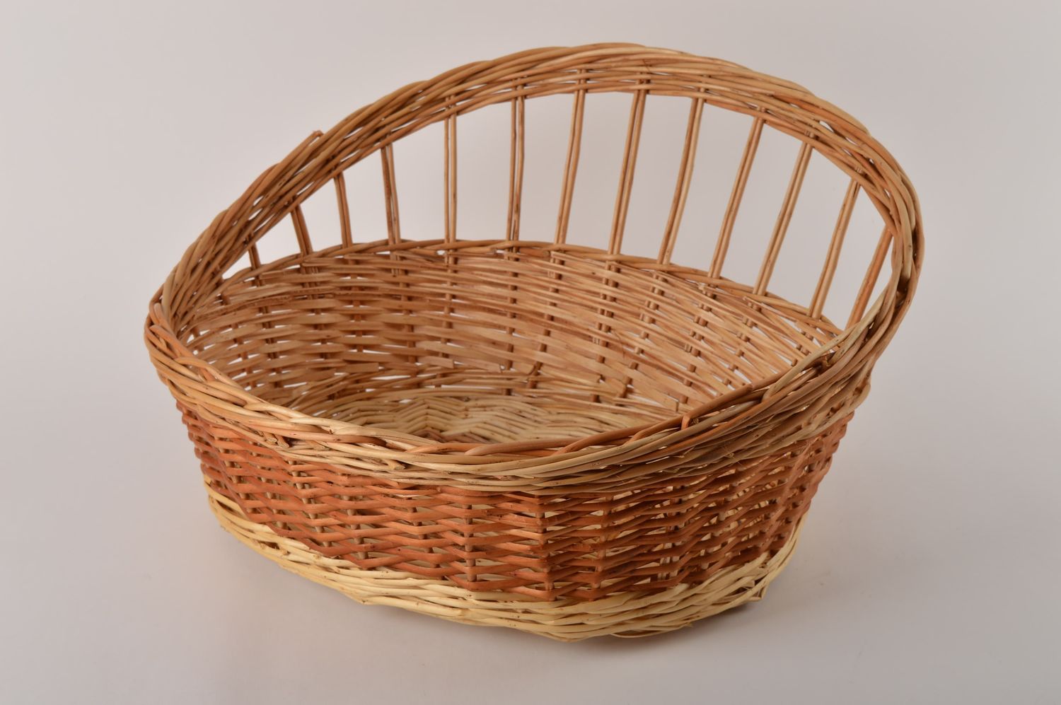 Handmade designer woven basket stylish interior element basket for animal photo 3