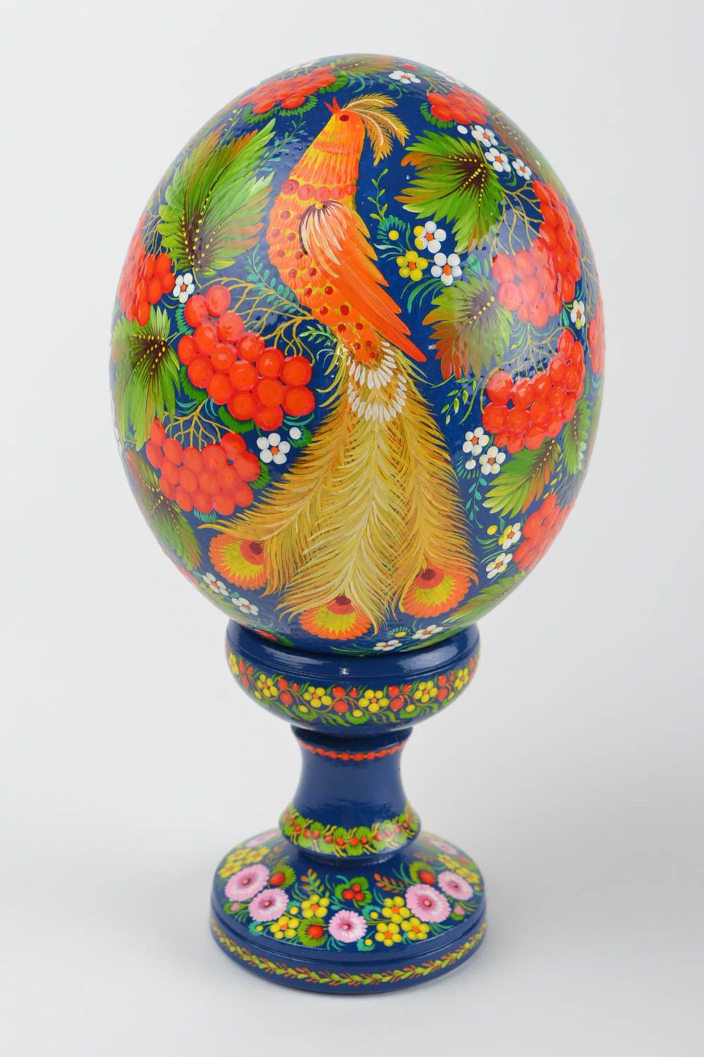 Huevo pintado hecho a mano decoración de interior regalo original para mujeres foto 1