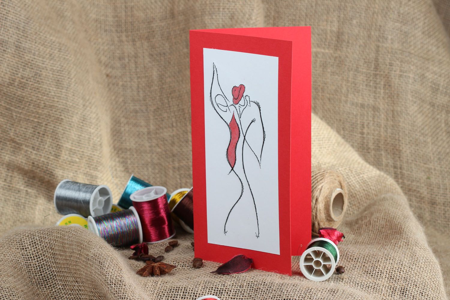 Handmade greeting card Tango photo 4