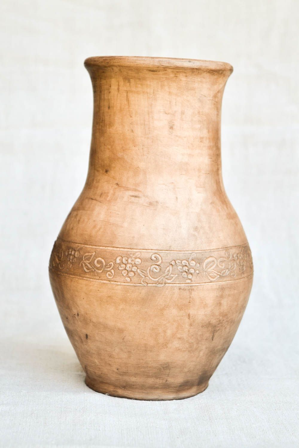 Handgefertigt Keramik Krug Keramik Geschirr originelles Geschenk in Hellbraun foto 5