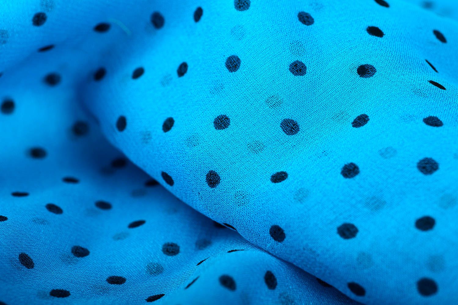 Handmade Damen Halstuch Accessoire für Damen blau gepunktet Damen Schal foto 4
