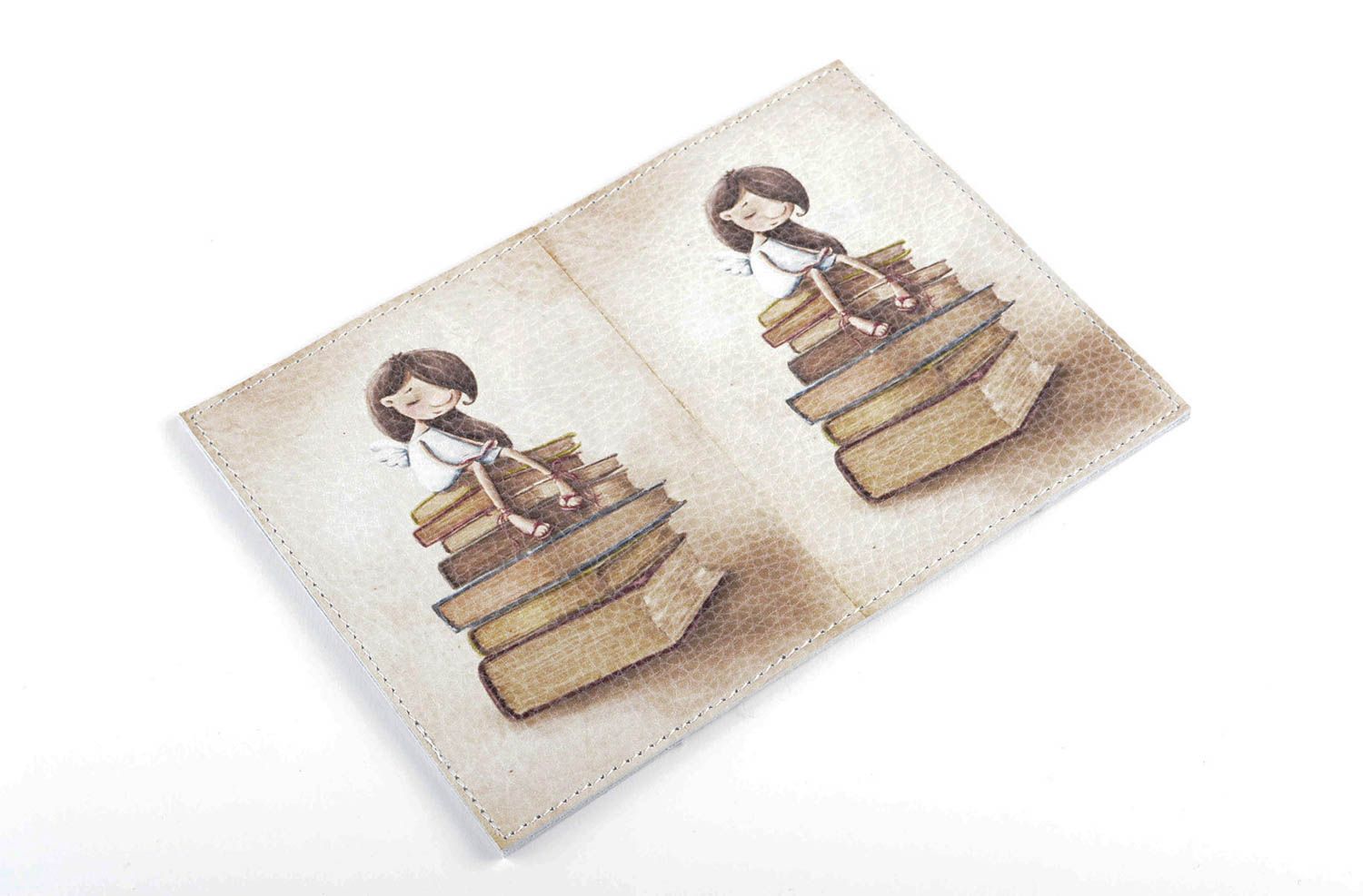 Обложка для документов хенд мейд оригинальный подарок обложка на паспорт девочка фото 1