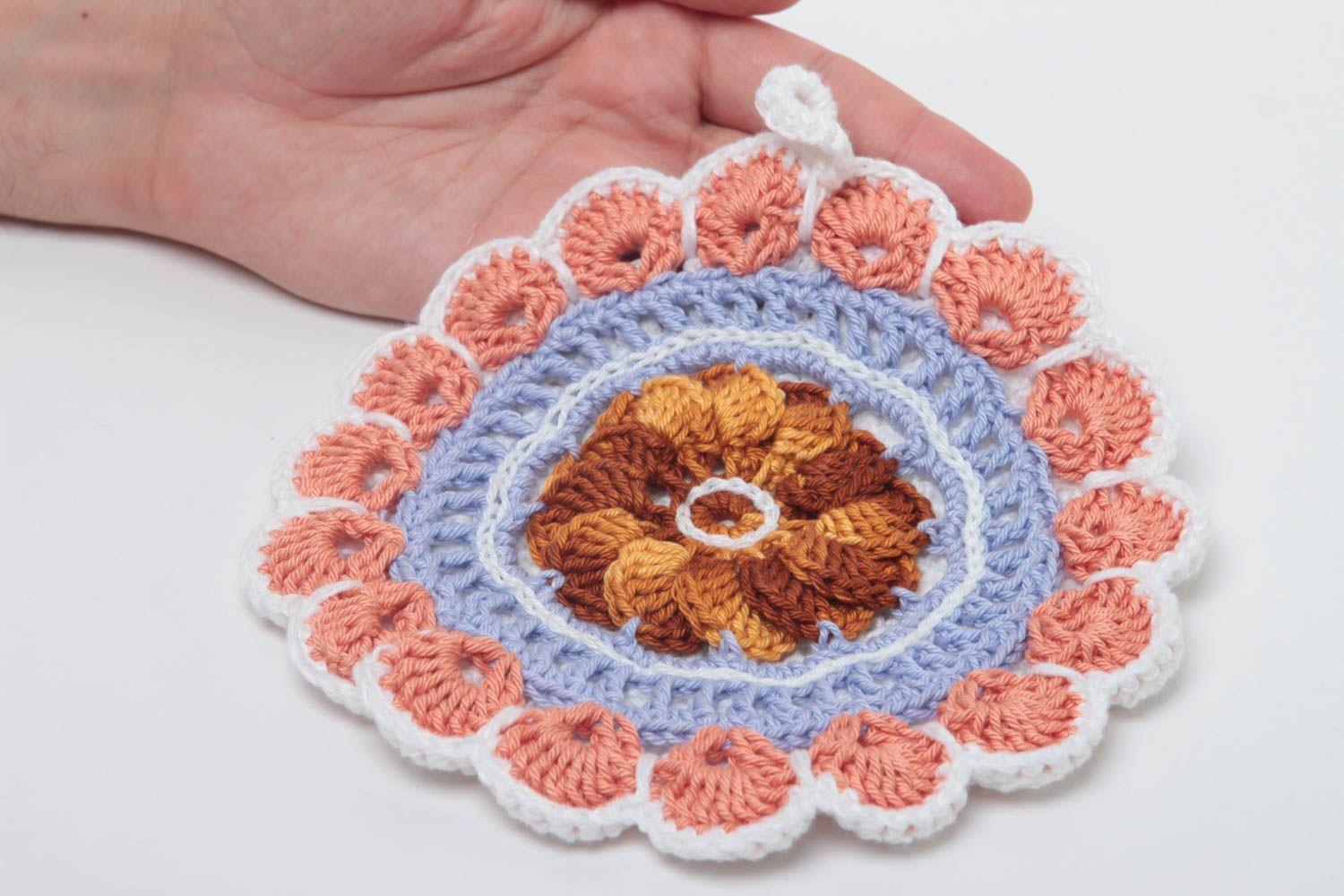Beautiful handmade crochet pot holder kitchen tools kitchen design gift ideas photo 5