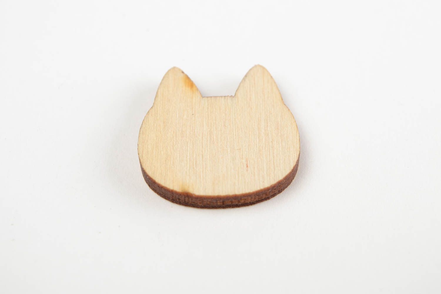Handmade Holzrohling zum Bemalen Scrapbooking Zubehör Figur aus Holz Katze foto 5