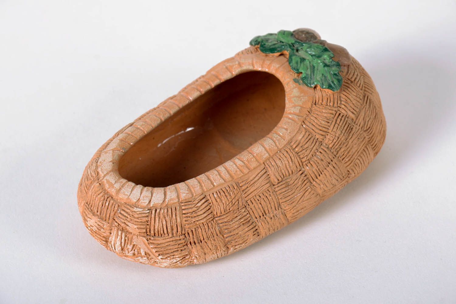 Bota de cerâmica para doces vaso de argila artesanal para decoração da cozinha foto 3