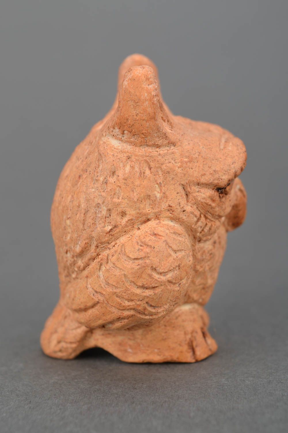 Clay figurine of owl photo 4