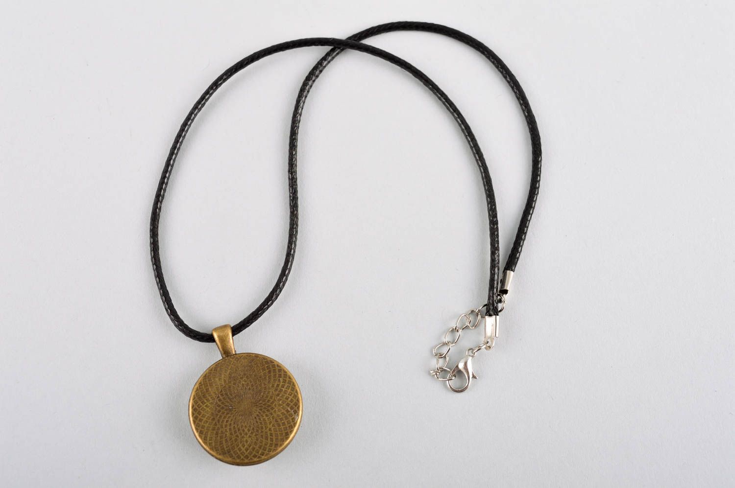 Handmade designer pendant everyday jewelry pendant with print stylish pendant photo 4