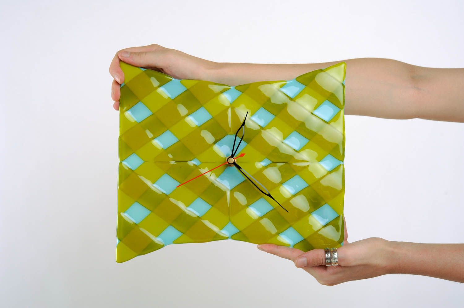 Reloj de vidrio en técnica de fusing “Veladura” foto 5