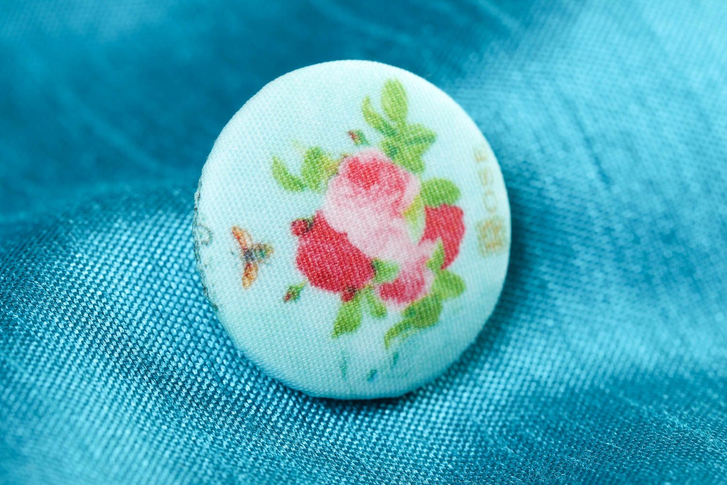 Handmade decorative fittings unusual accessory for sewing stylish button photo 1