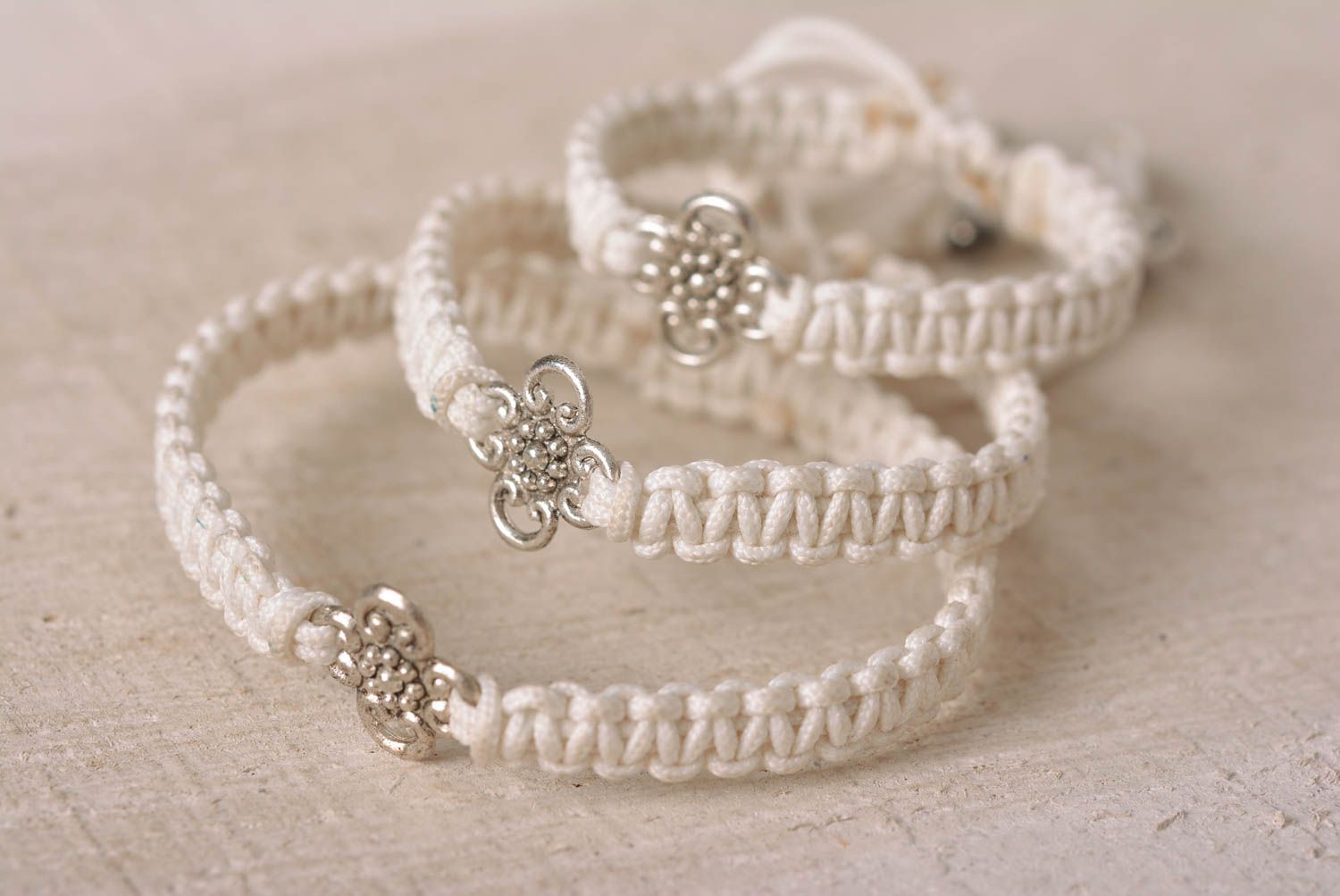 Set of macrame bracelets friendship bracelets macrame jewelry for women photo 1