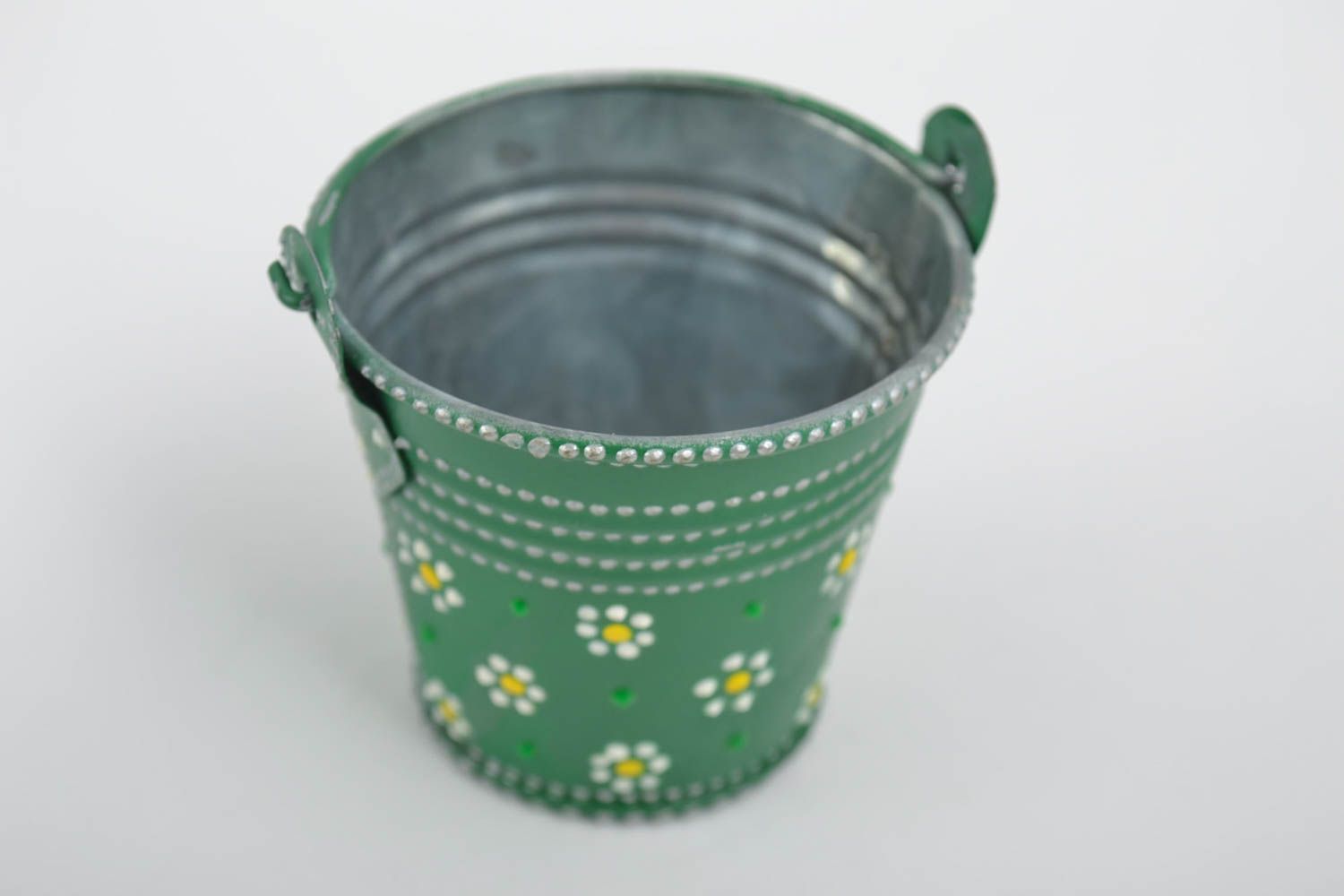 Beautiful handmade decorative bucket painted bucket home design gift ideas photo 3