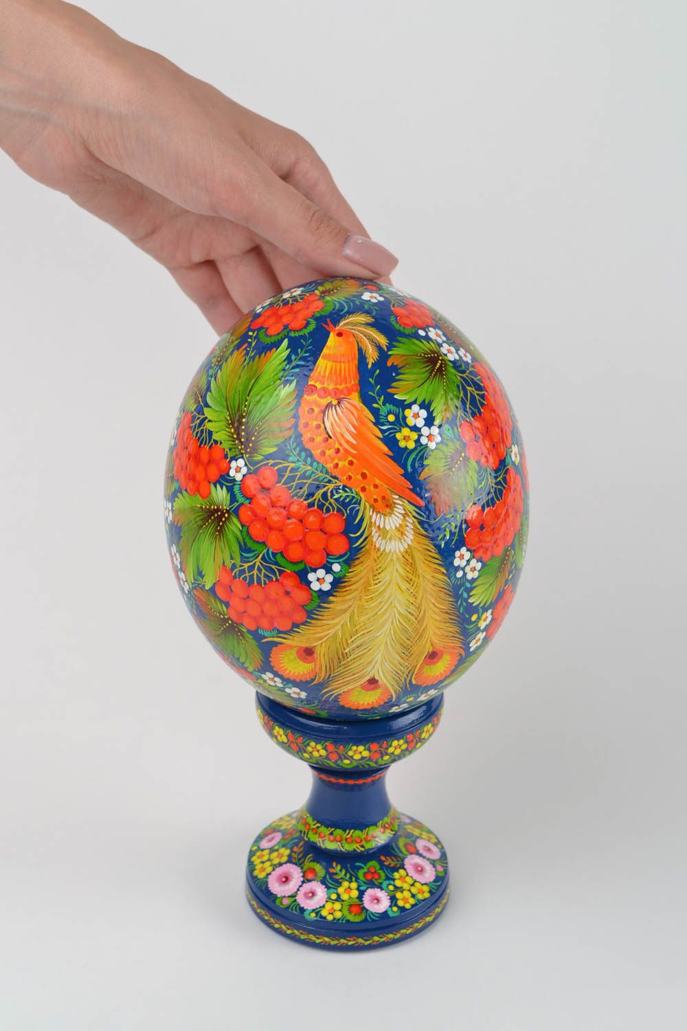 Huevo pintado hecho a mano decoración de interior regalo original para mujeres foto 7