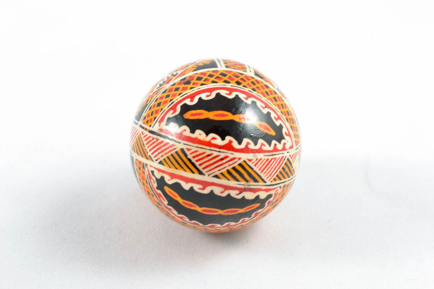 Handmade Easter egg with sacral symbols photo 4
