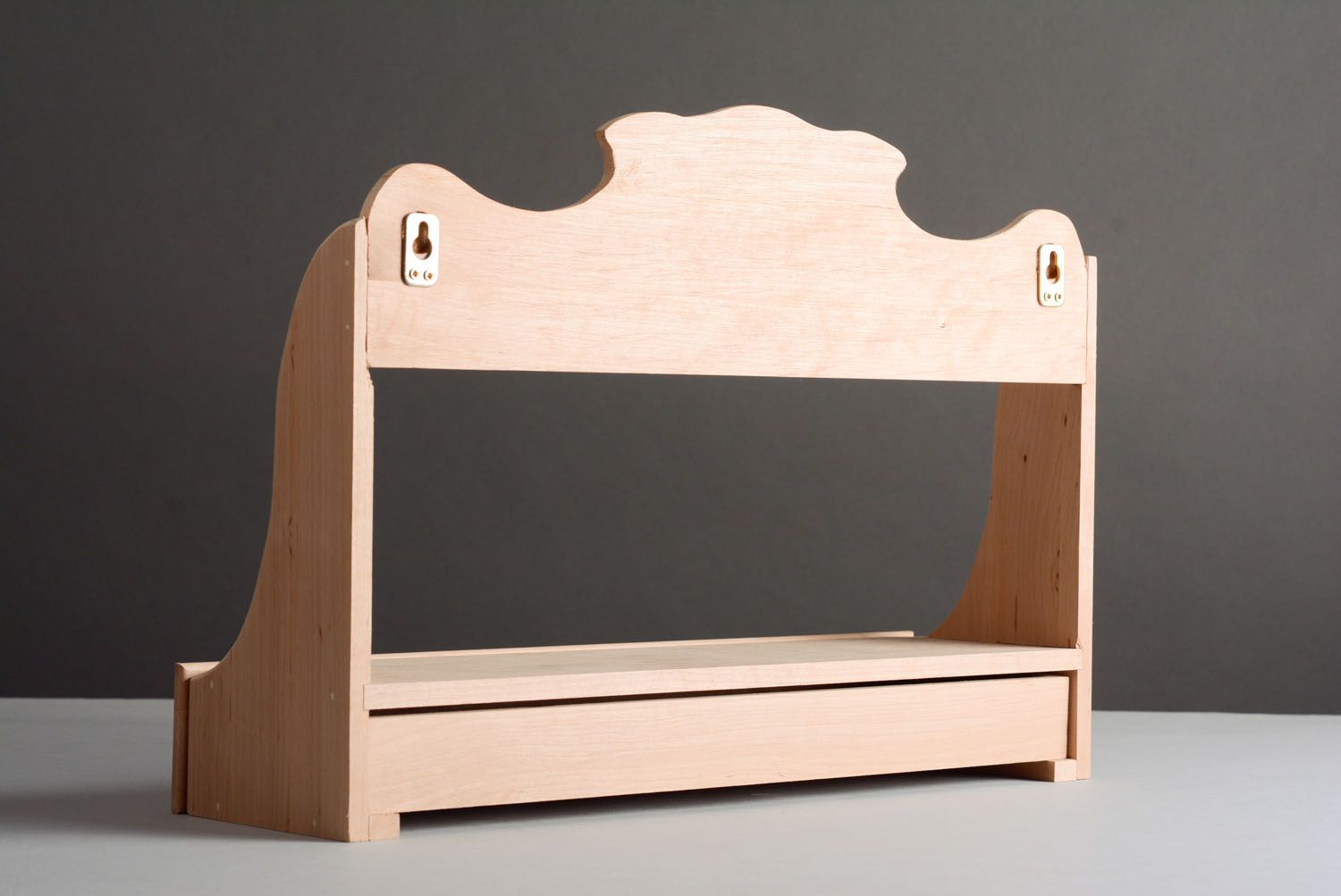 Base de madera con forma de la estantería con cajón foto 5