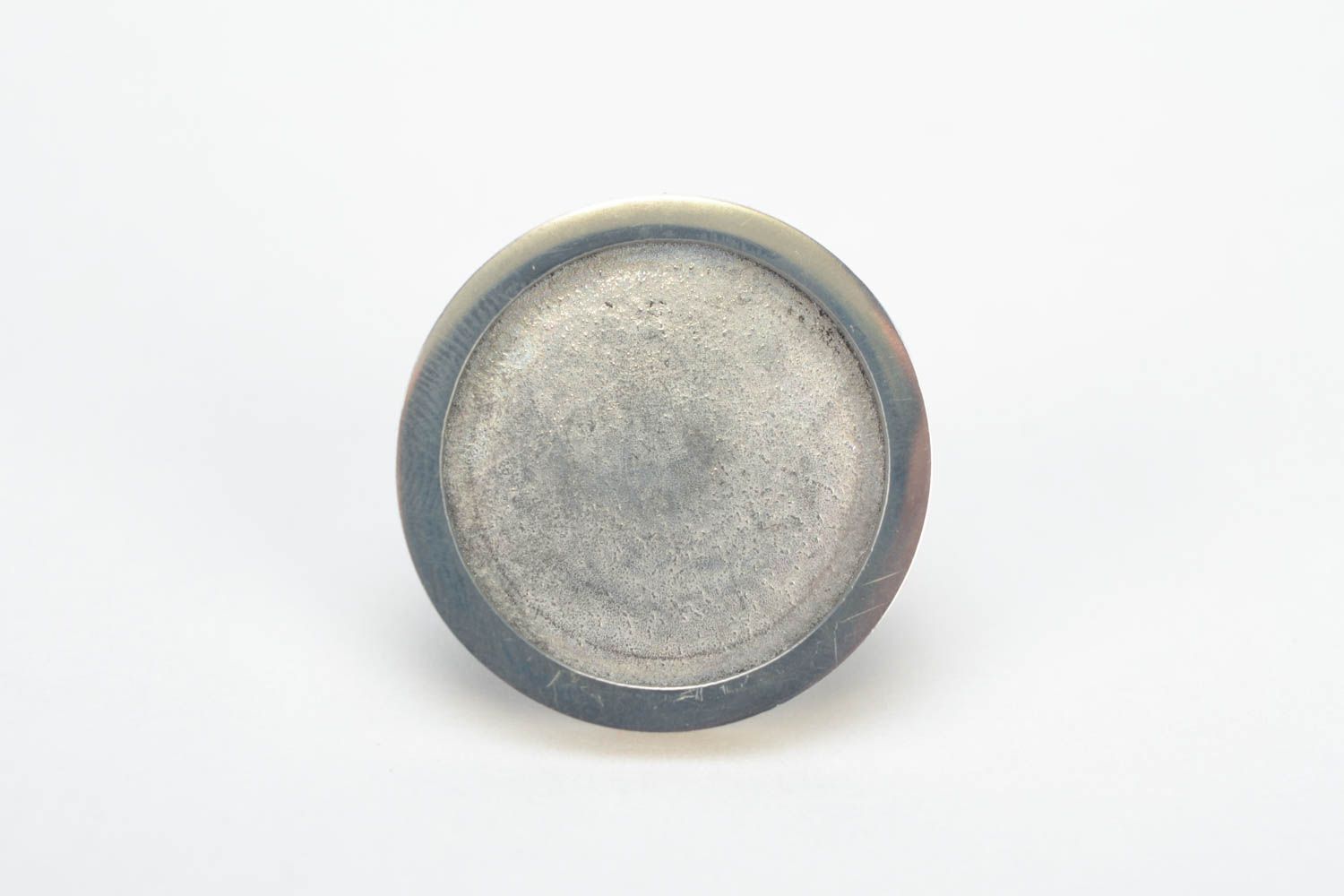 Заготовка для кольца круглая большая с регулируемым размером из металла хэнд мейд фото 1