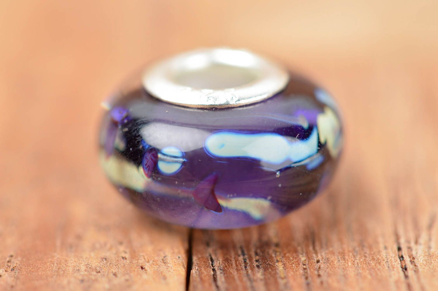 Perle en verre fait main Fourniture pour bijoux Loisirs créatifs métal chalumeau photo 2