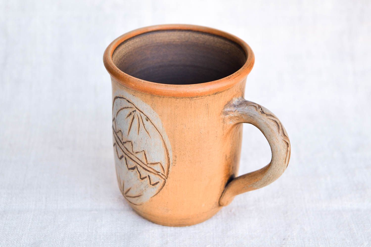 Handmade Keramik Tasse bemalt Keramik Geschirr Küchen Zubehör Geschenk Freundin foto 3