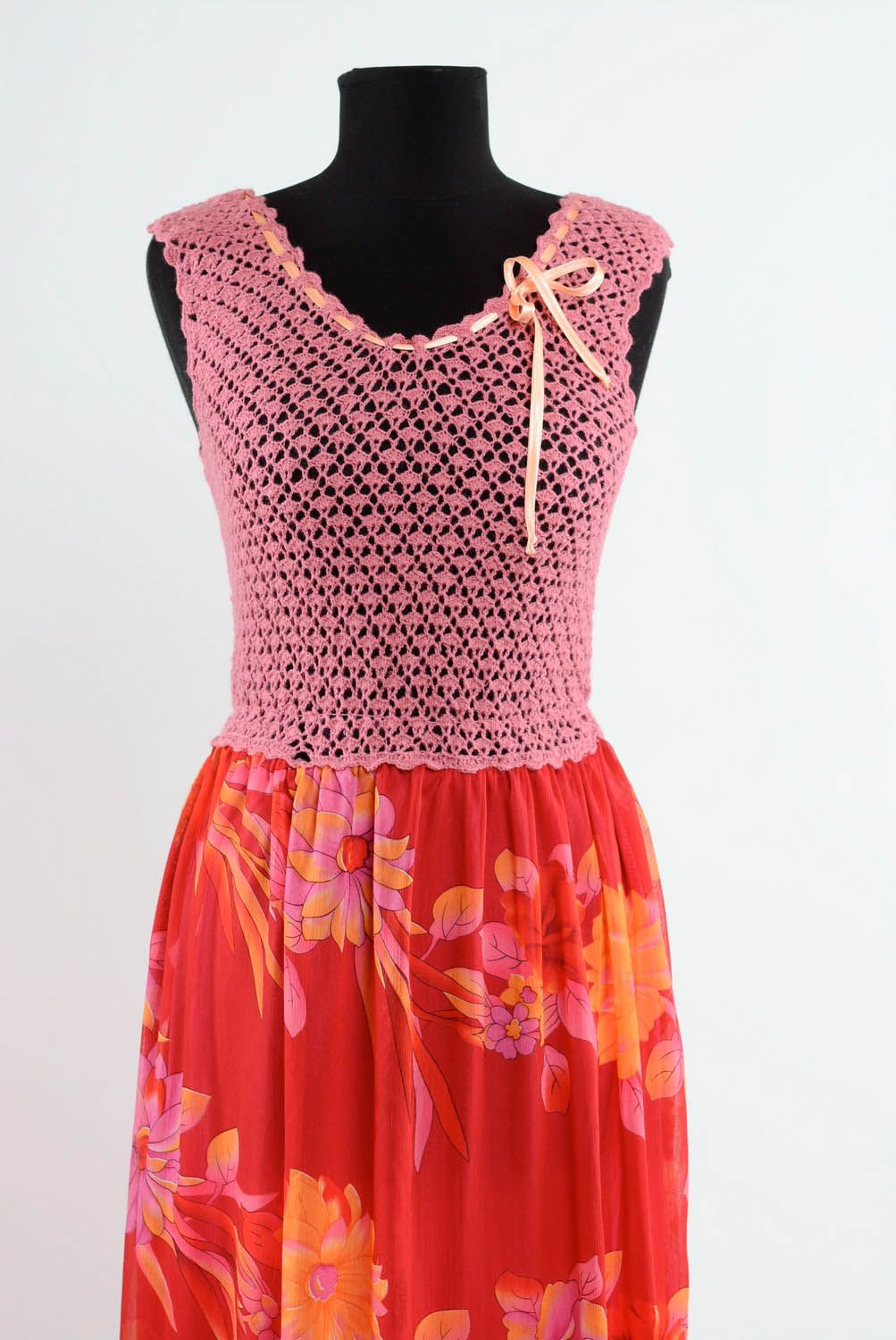 Длинное платье Розовый закат фото 2