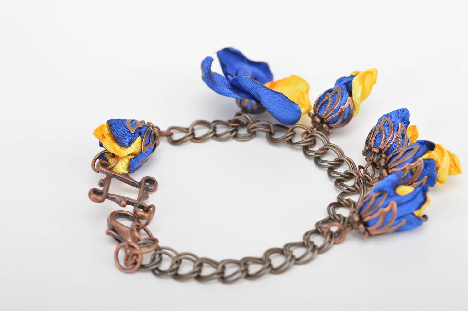 Designer bracelet handmade bracelet flower jewelry unusual gift for girl photo 3