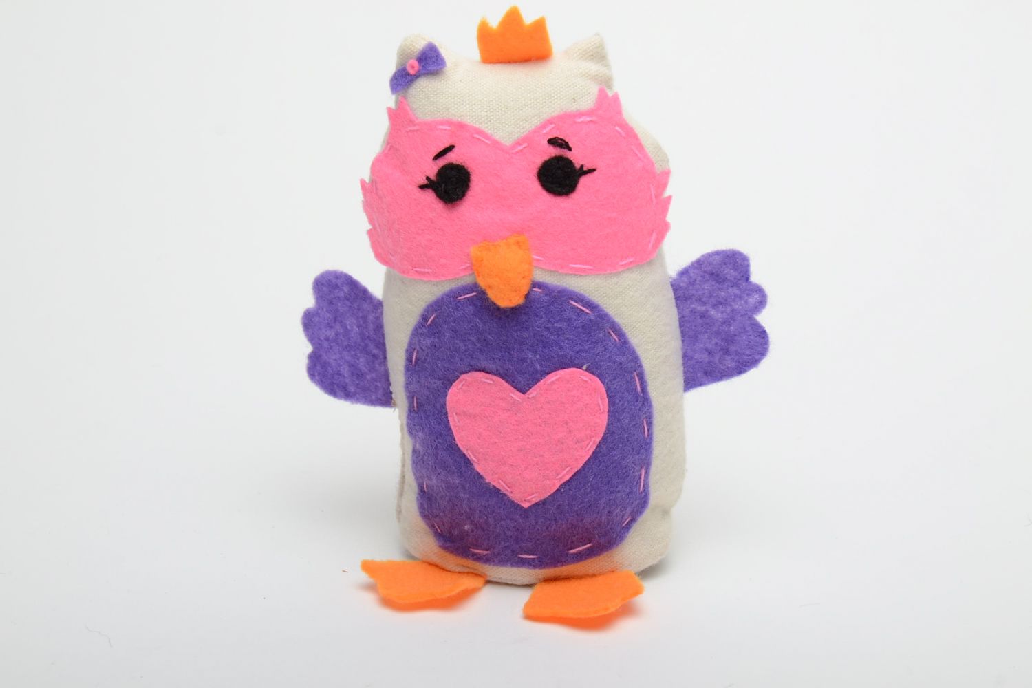 Handmade felt toy Owl photo 2