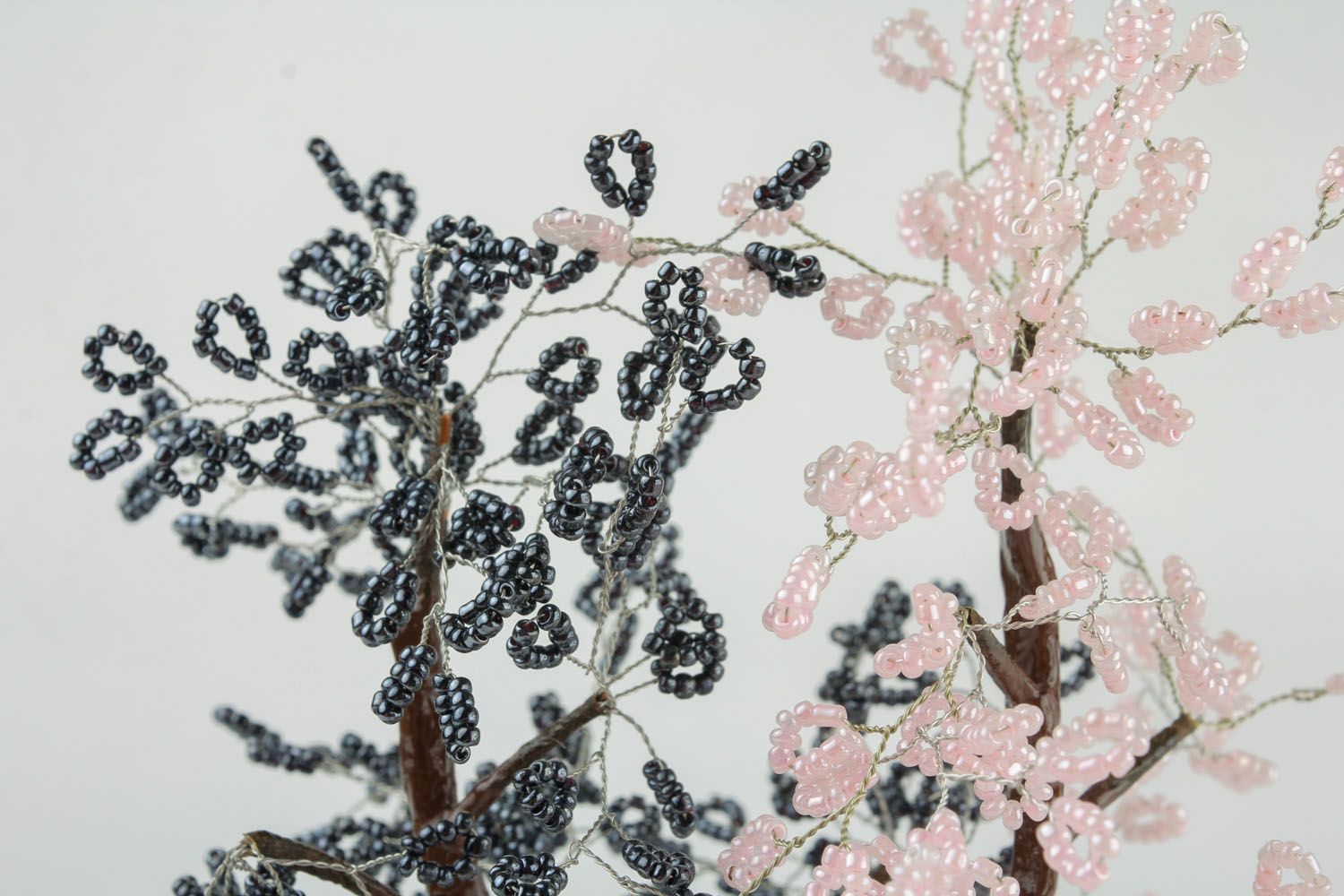 Árvore de miçangas feita à mão Ing-yang foto 5