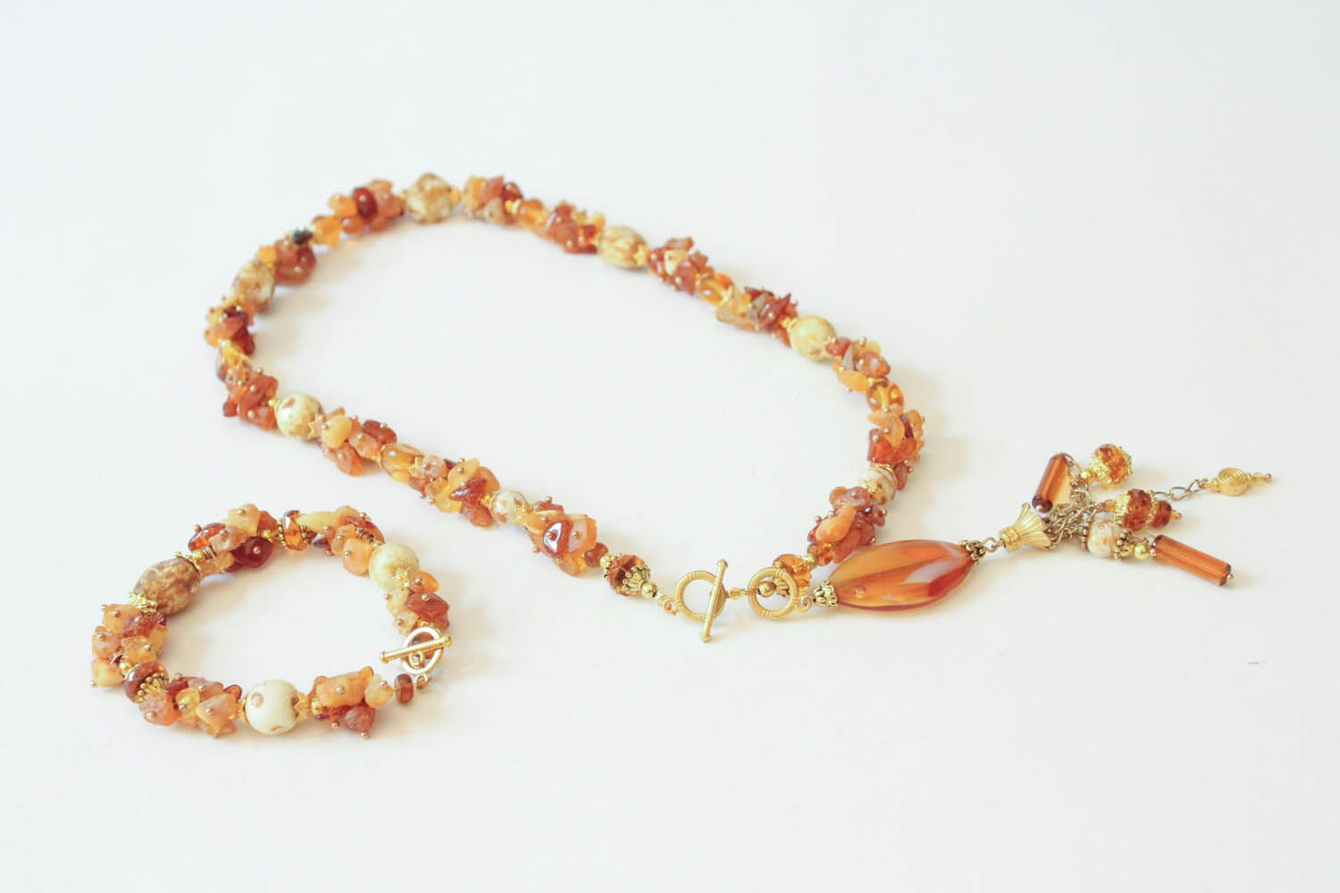 Necklace-transformer with amber photo 3