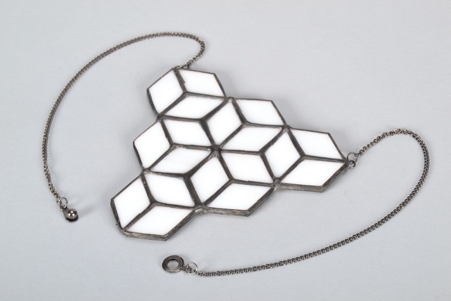 Glass pendant with 3D effect photo 5