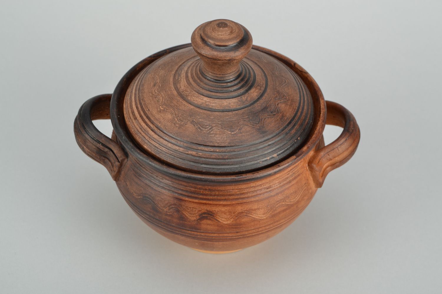 Pot en céramique avec couvercle fait main 60 cl photo 5