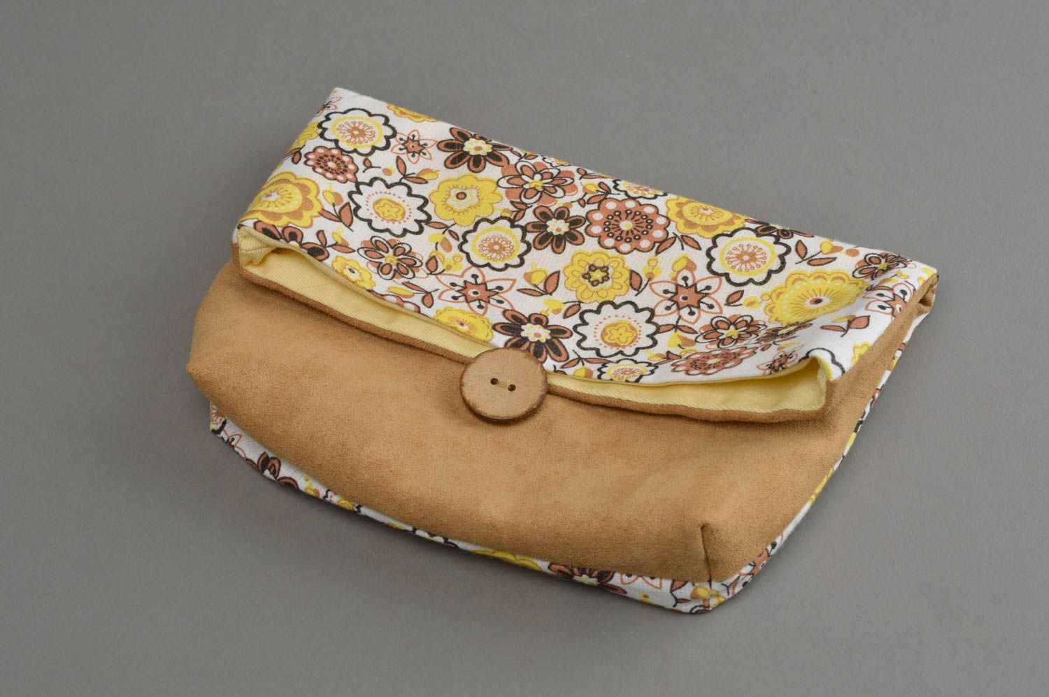 Unusual handmade fabric beauty bag stylish textile beauty bag gifts for her photo 2