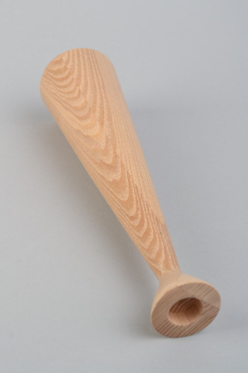 Candelero hecho a mano de madera de arce  para una vela foto 5