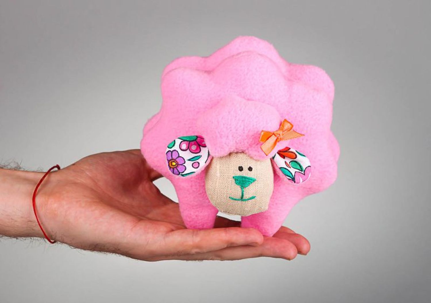 Brinquedo macio ovelha rosa foto 3