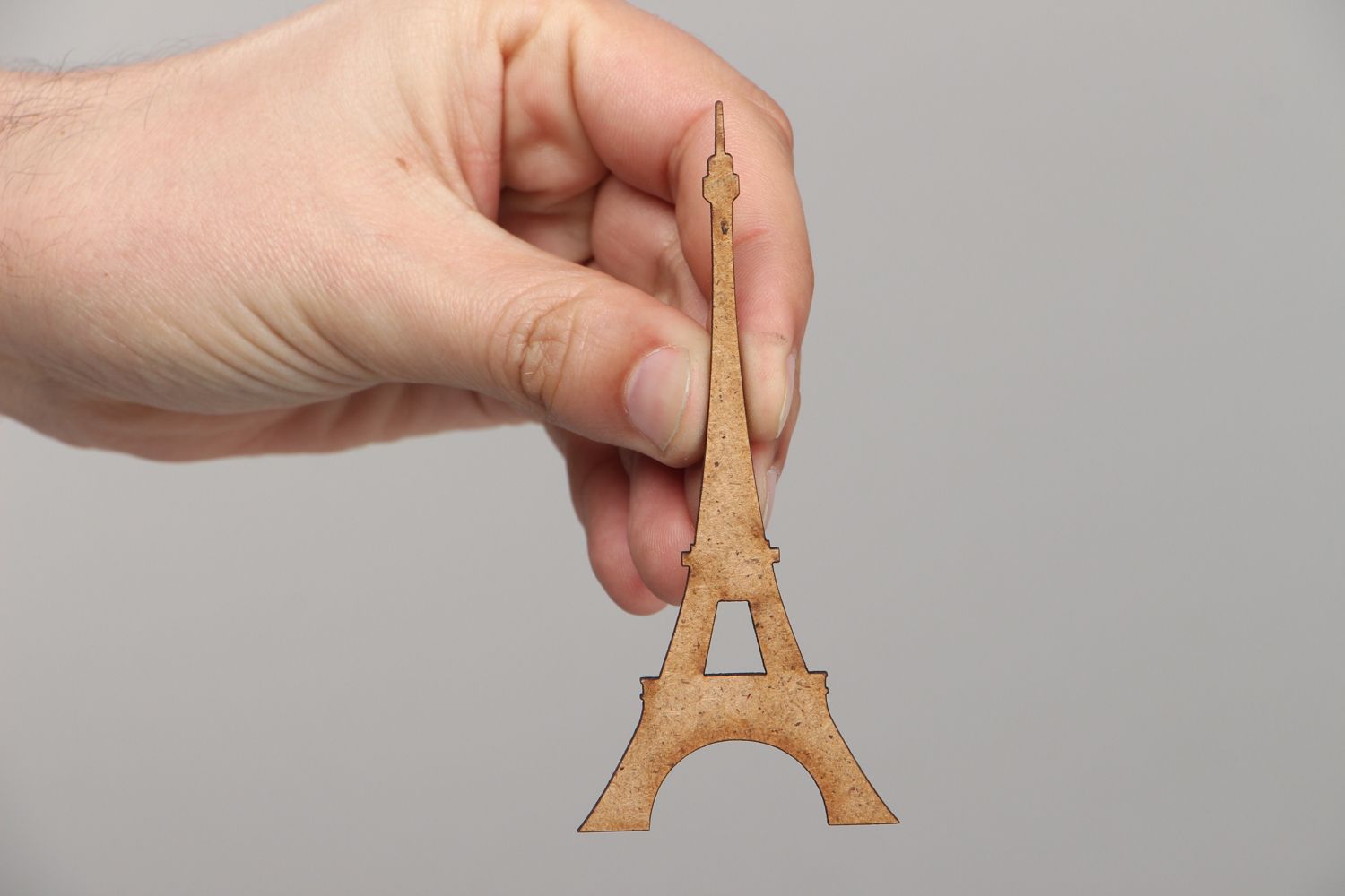 Holz Figur Eiffelturm aus Faserplatte foto 2