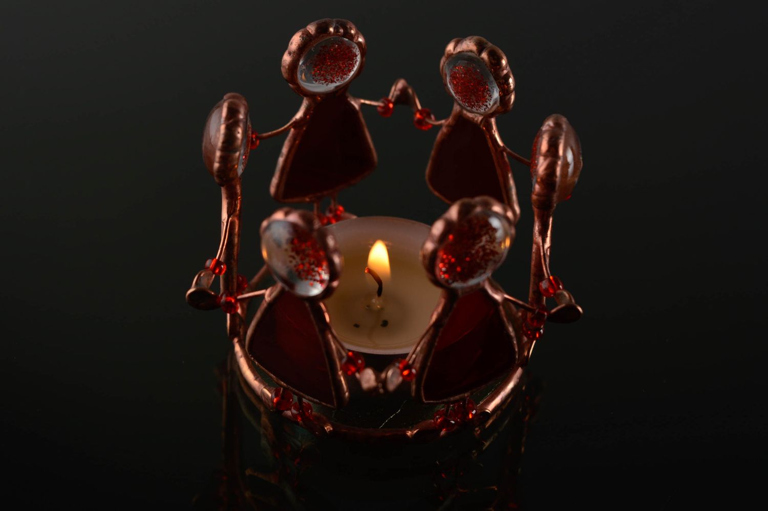 Deko Kerzenhalter aus Glas  foto 3