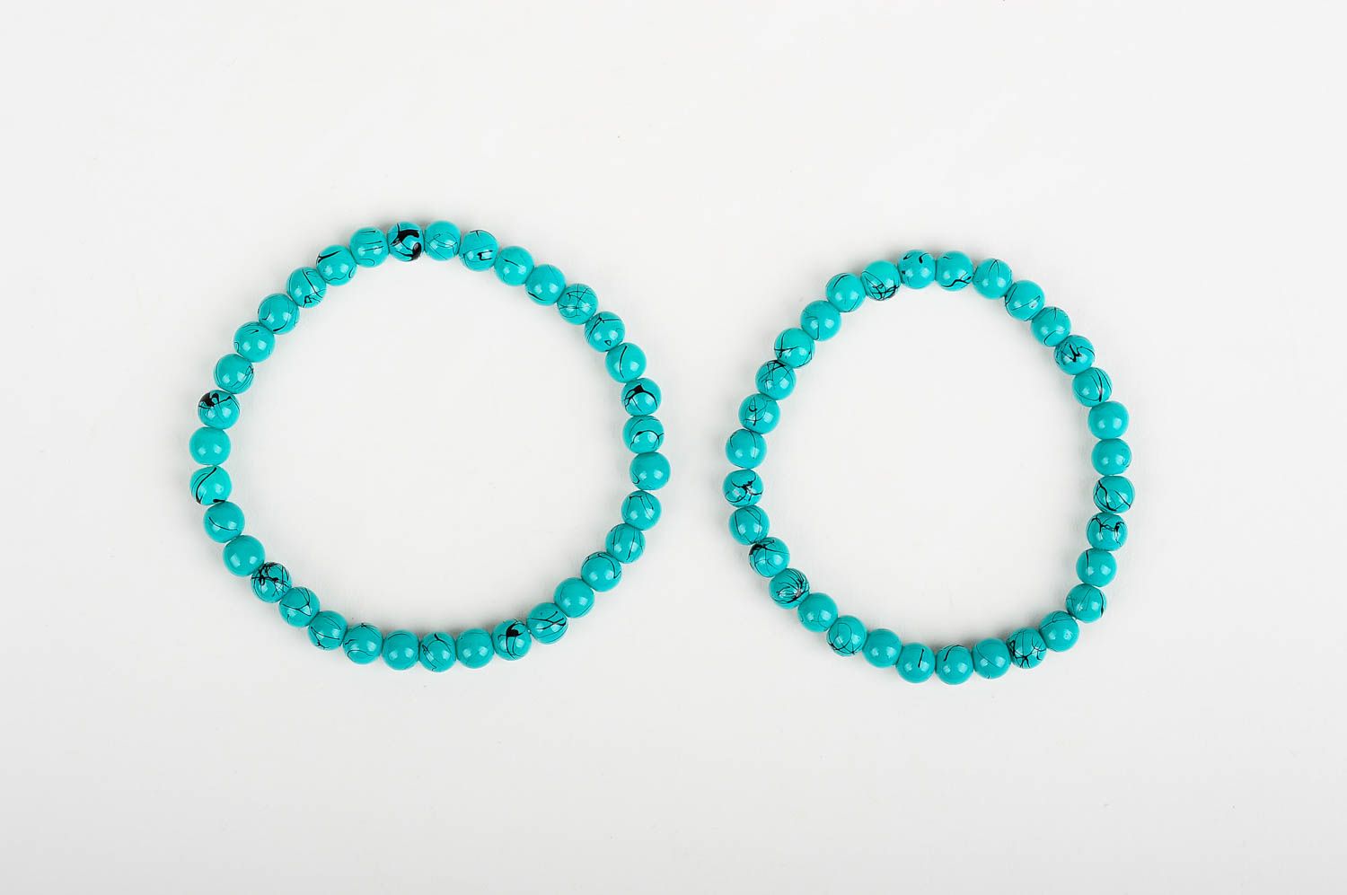 Bracelets design Bijoux fait main turquoise 2 pièces Accessoires femme photo 3