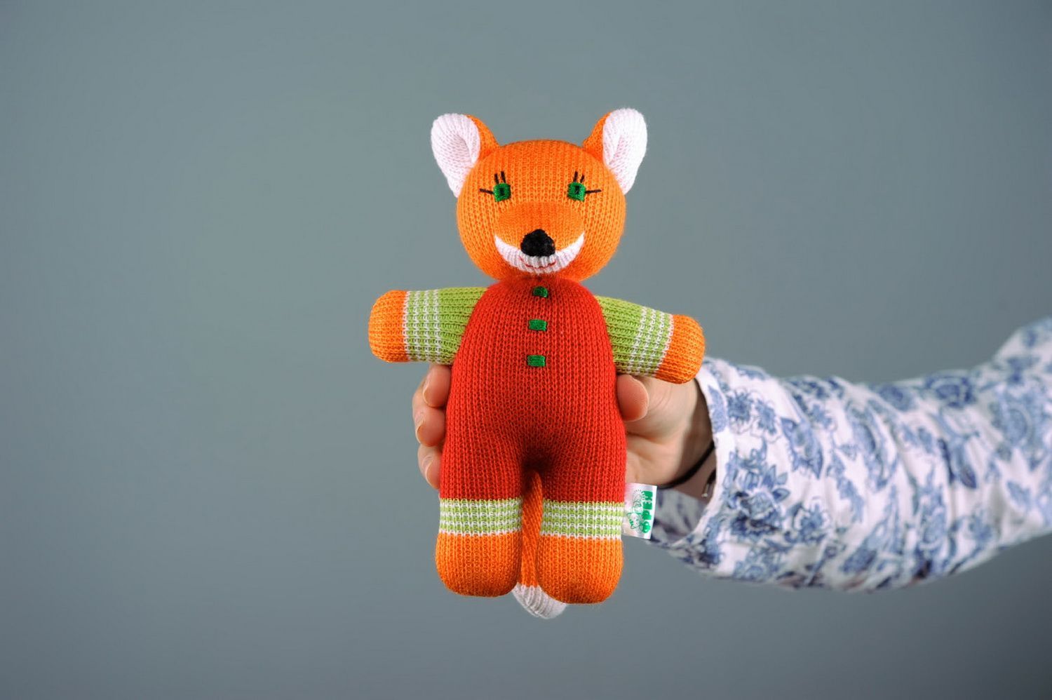 Decorative knitted toy Foxy Nikita photo 1
