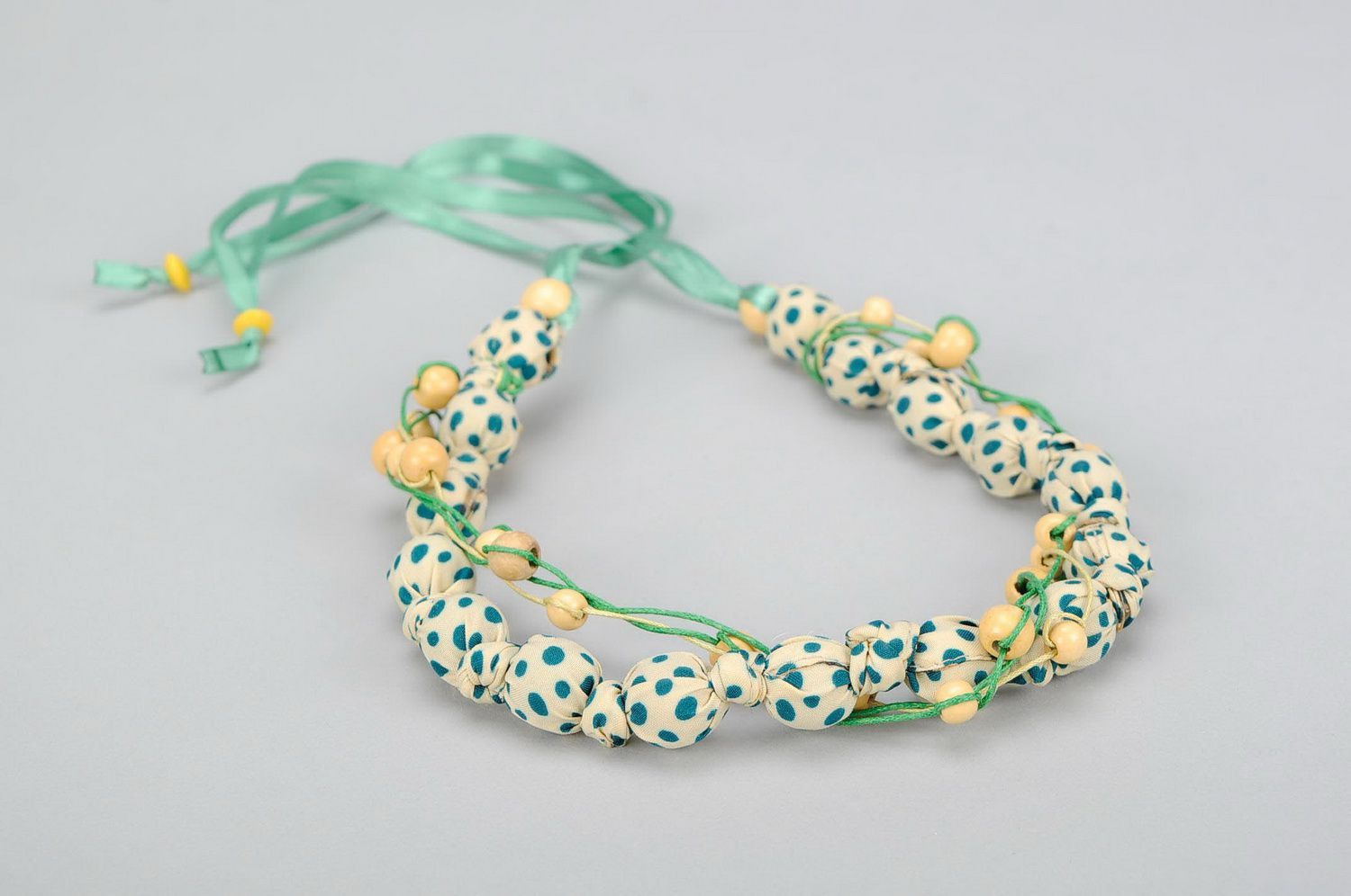 Fabric beads Peas photo 4